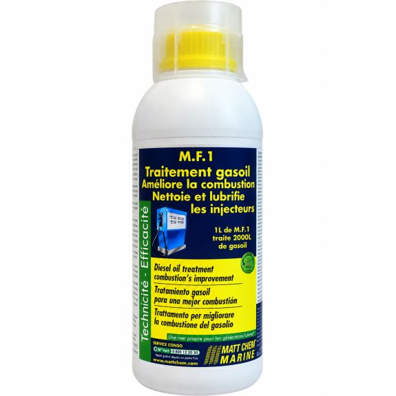 Traitement améliorant la combustion gasoil M.F.1 – 1 litre – nettoie et lubrifie les injecteurs – Matt Chem