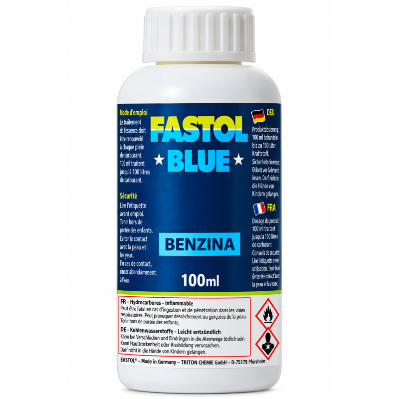 Fastol Blue Essence - additif carburant essence - 100 ml