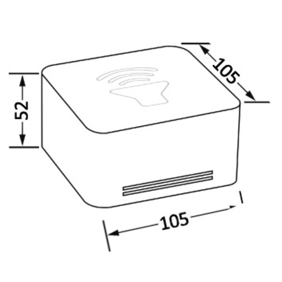 Avertisseur sonore à membrane Qbox 12V - 109 dB - blanc - Osculati