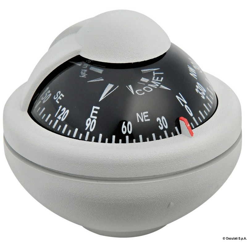 Compas Comet 2" sur étrier orientable boîtier gris - RIVIERA