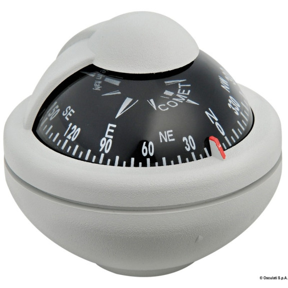 Compas Comet 2" sur étrier orientable boîtier gris - RIVIERA