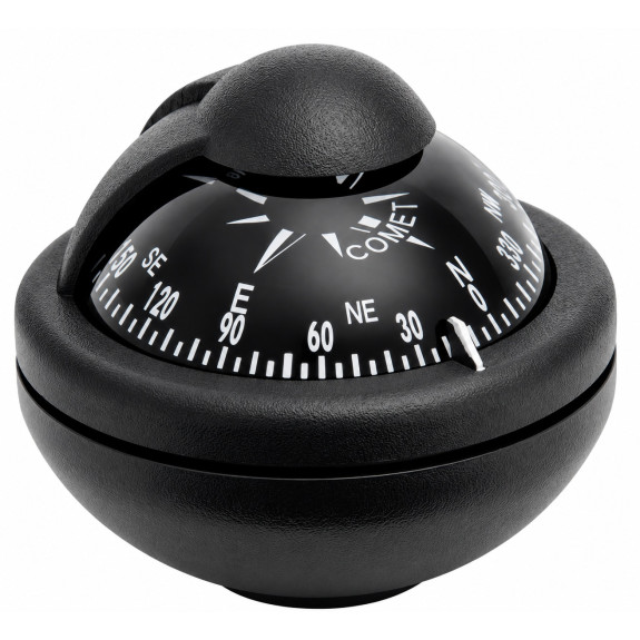 Compas Comet 2" sur étrier orientable boîtier noir - RIVIERA