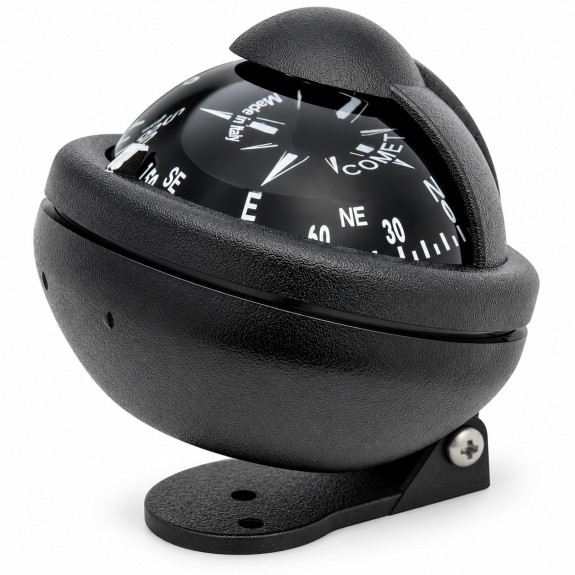 Compas Comet 2" sur étrier orientable boîtier noir - RIVIERA