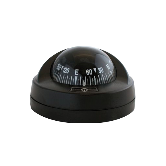 Compas Aries 2"1/2 à baïonnette boîtier et base noirs, rose noire - RIVIERA