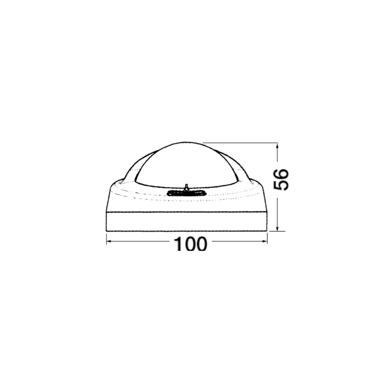 Compas Aries 2"1/2 boîtier et base blancs, rose noire - RIVIERA