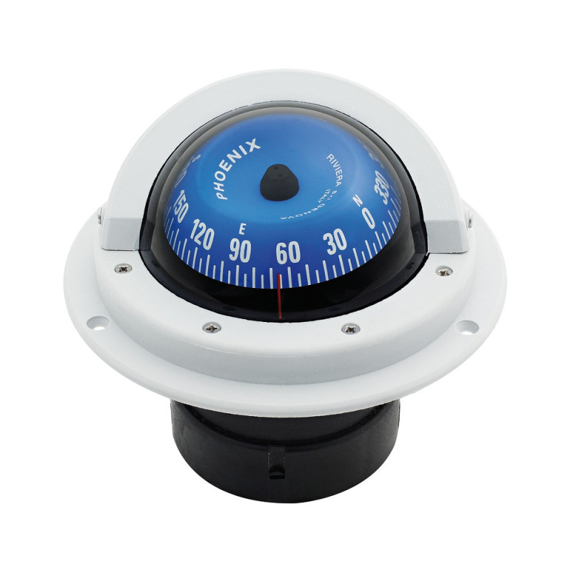 Compas encastré Zenith BH1/AVB 3" haute vitesse, boîtier blanc, rose bleue - RIVIERA