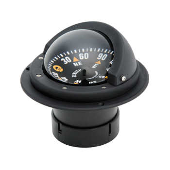 Compas encastré Zenith BZ1 3" standard, lecture verticale, boîtier noir, rose noire - RIVIERA