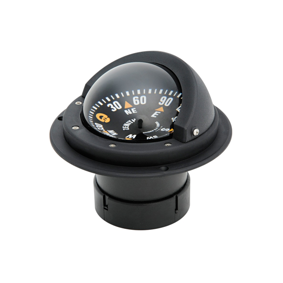 Compas encastré Zenith BZ1 3" standard, lecture verticale, boîtier noir, rose noire - RIVIERA