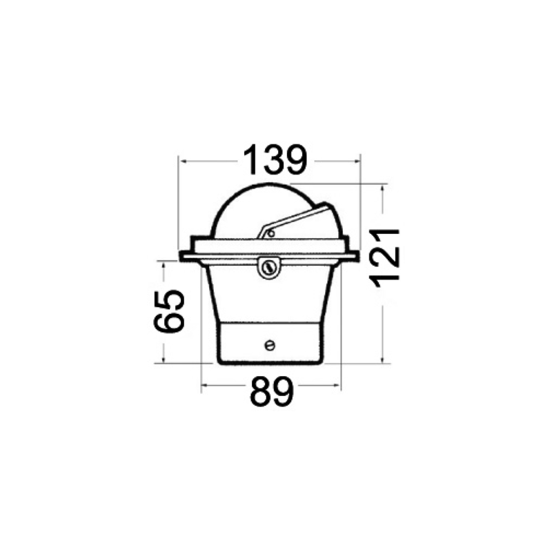 Compas encastré Zenith BZ1 3" standard, lecture verticale, boîtier noir, rose noire - RIVIERA