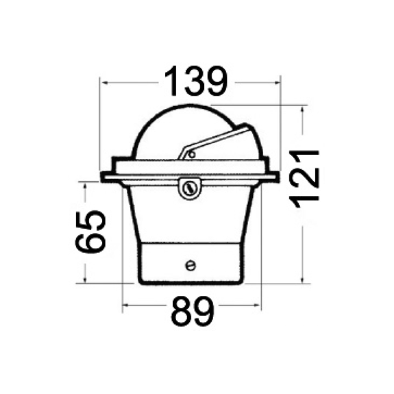 Compas encastré Zenith BZ1 3" standard, lecture verticale, boîtier noir, rose noire - RIVIERA
