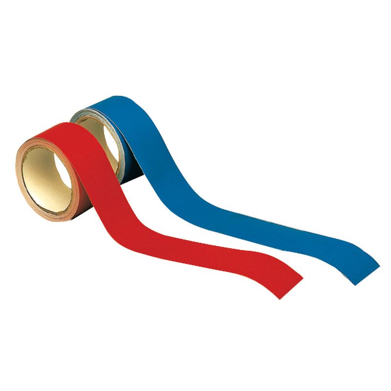 Bande adhésive de ligne de flottaison unie rouge, largeur 50 mm, rouleau de 10 m