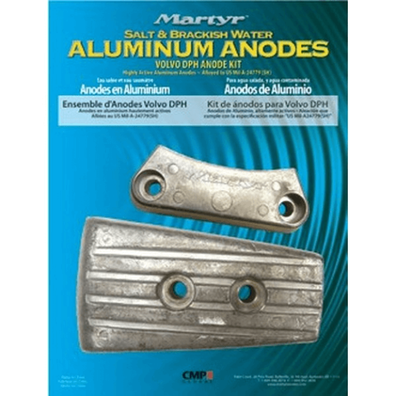 Kit Anodes aluminium pour EMBASE Volvo DPH DPR