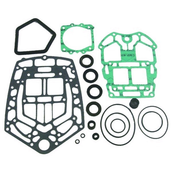 Pochette joints d'embase – Yamaha 225C/CETO / 250A/AET/AETO / 250B V6 3.1L 76° 2 temps (1990-1996)