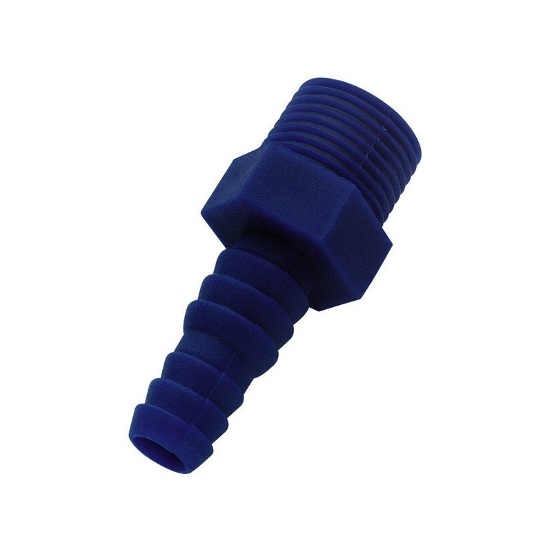 Raccord plastique droit 3/8" - 10/12mm