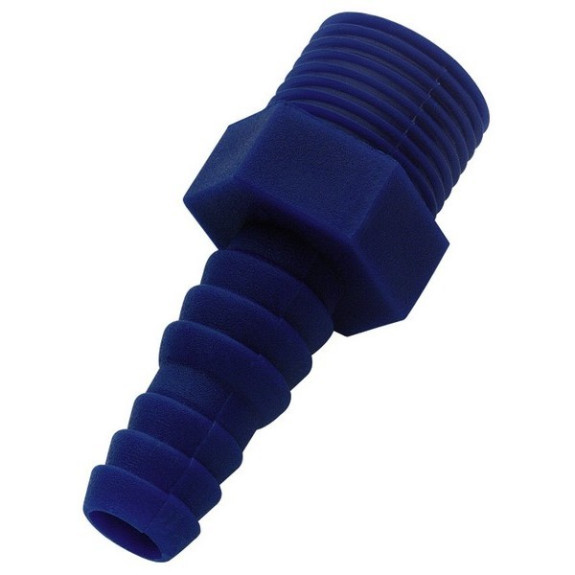Raccord plastique droit 3/8" - 10/12mm