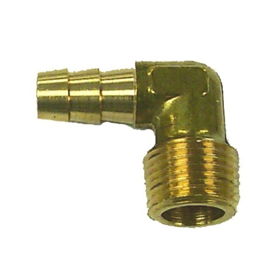 Raccord Essence Coudé Cannelé 3/8" D10mm