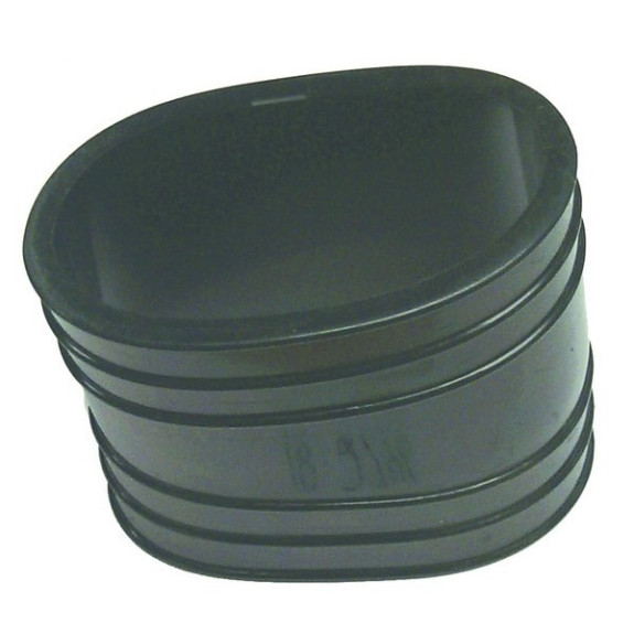 Soufflet d'échappement bas oval diamètre 102mm Mercruiser GM V6