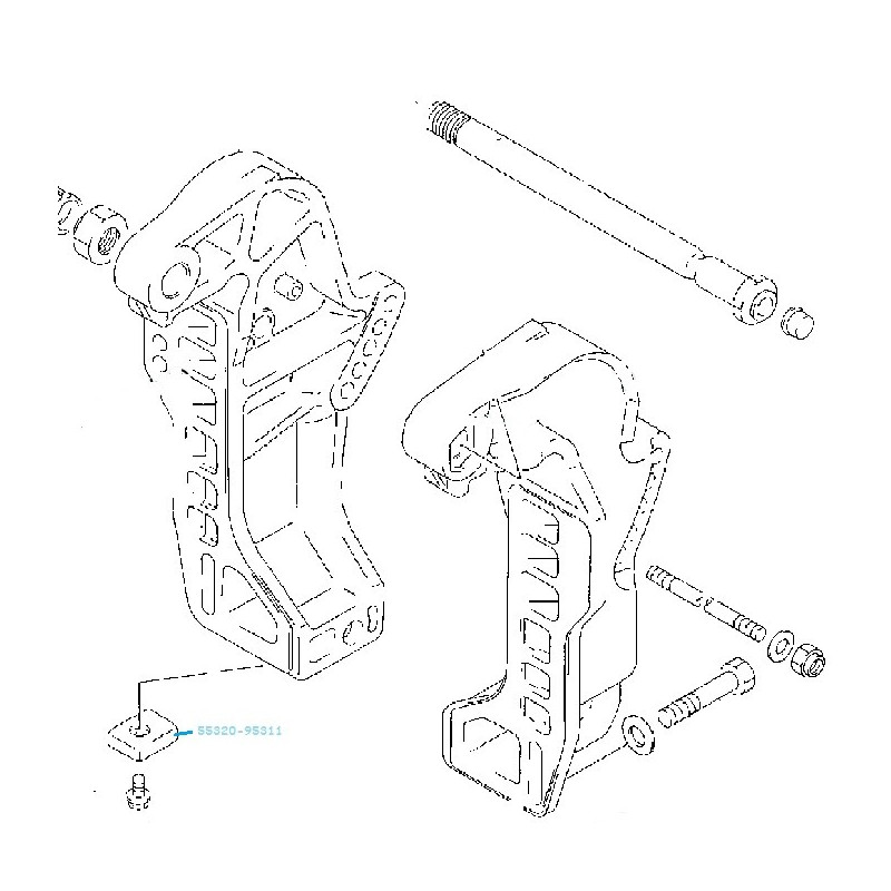 Anode plaque aluminium Suzuki de 4 à 300 cv