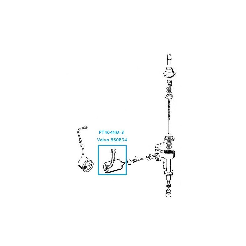 Moteur de Trim Volvo - AQ115 à AQ290 et embase 290