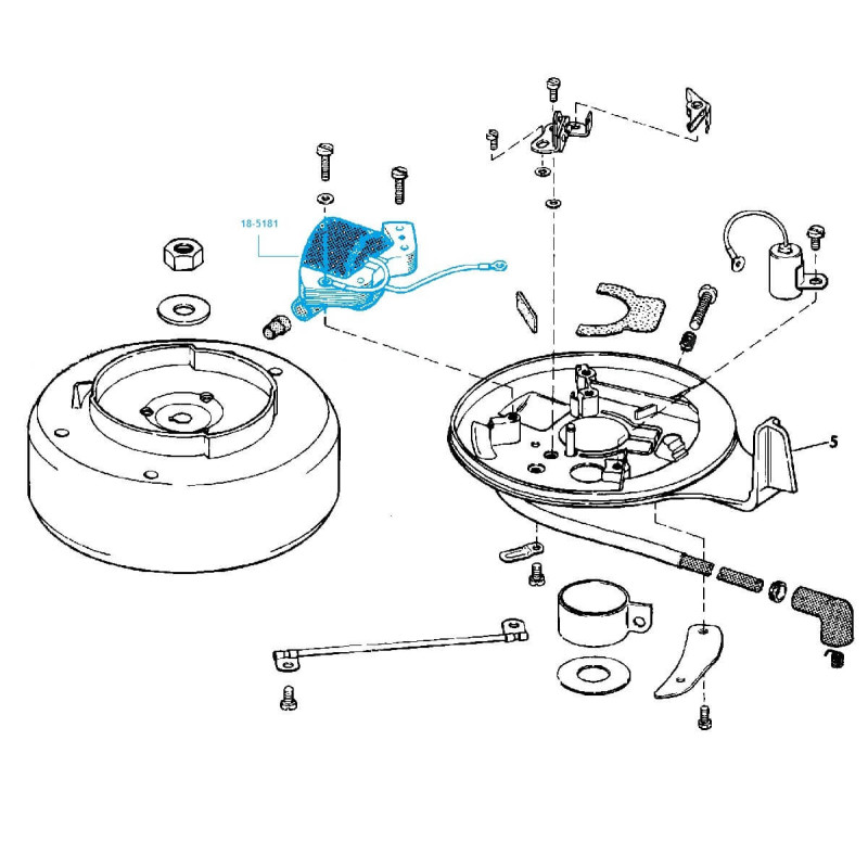Bobine Johnson Evinrude  1.5-40cv