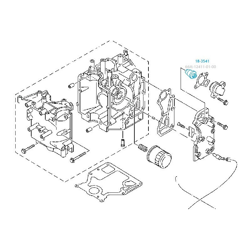 THERMOSTAT YAMAHA F4 à F100