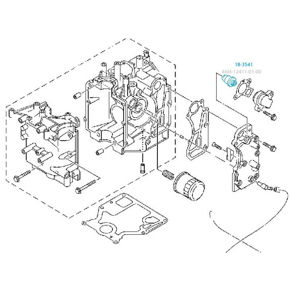 THERMOSTAT YAMAHA F4 à F100