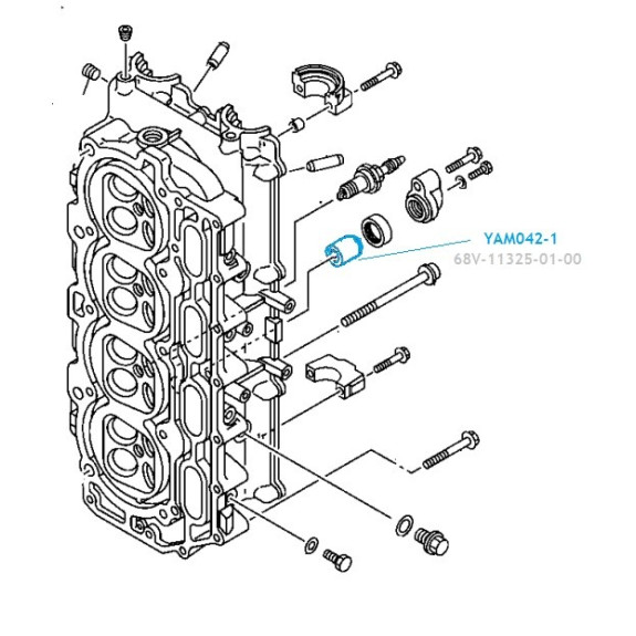 Anode aluminium de culasse Yamaha F75-F250