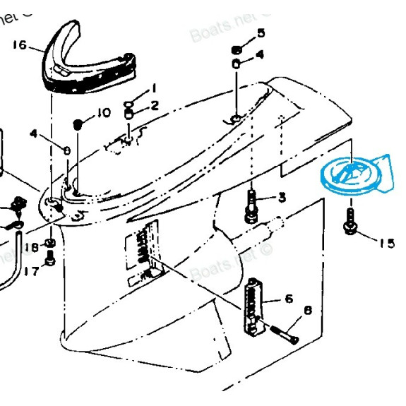 Anode dérive zinc Yamaha inbord 130-205-230-260cv