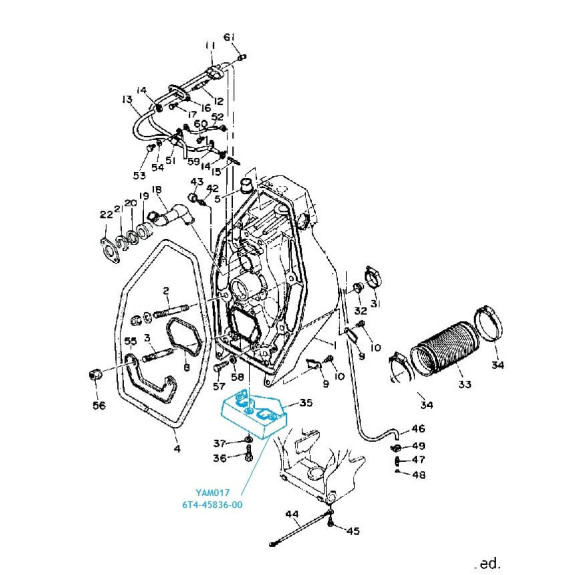 Anode Yamaha L4, V6 et V8 IB