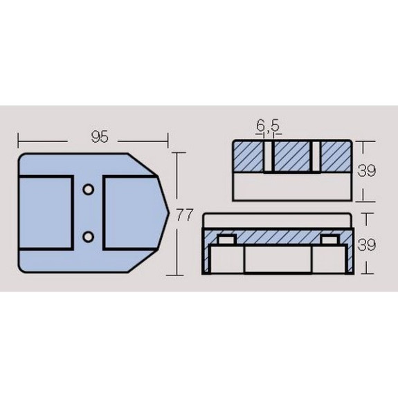 Anode Aluminium plaque Mercruiser Alpha one/gen2, Bravo 1 et 2 non rainurée