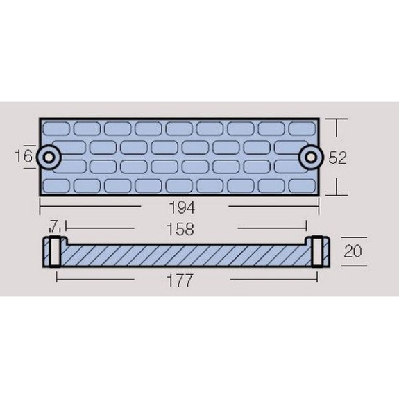 Anode Zinc plaque Mercury 70-200CV