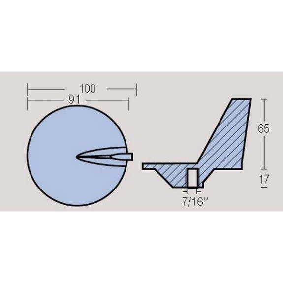 Anode dérive Mercruiser ALPHA ONE GEN 2- BRAVO 1
