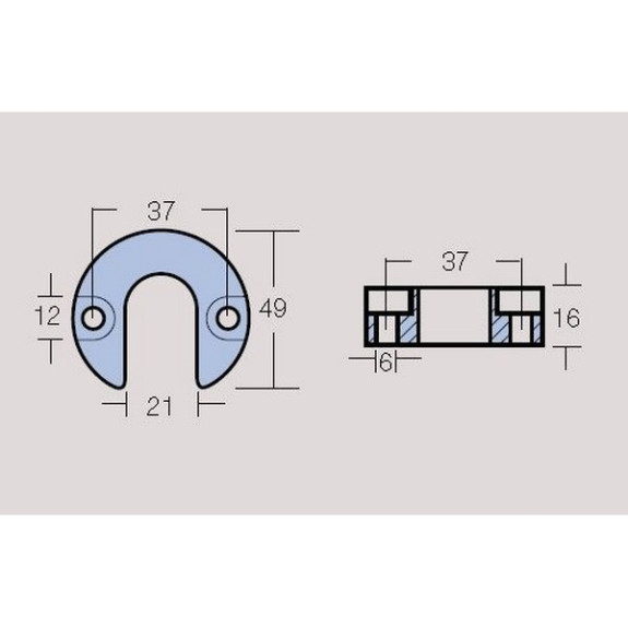 Anode vérin Mercury .petit modèle.