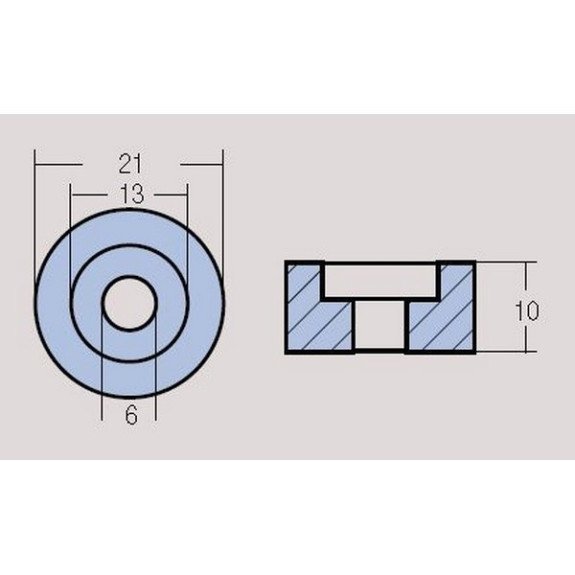 Anode rondelle aluminium bloc moteur pour SUZUKI