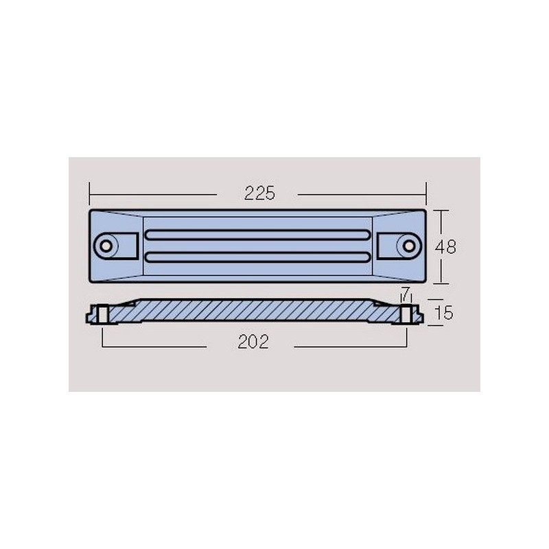 Anode Honda barreau  75 à 225Cv