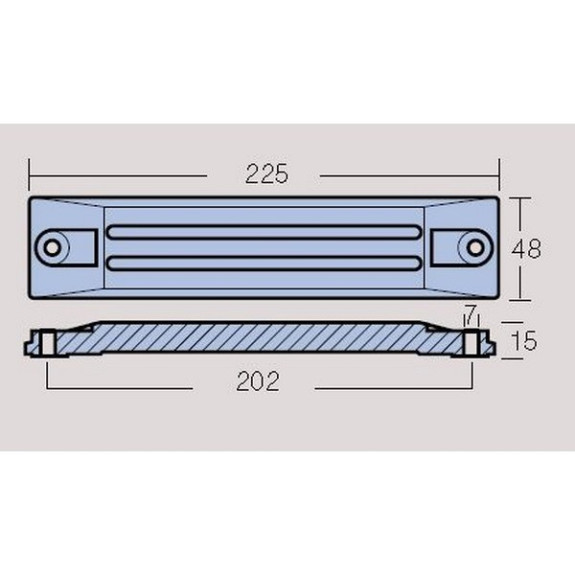 Anode Honda barreau  75 à 225Cv