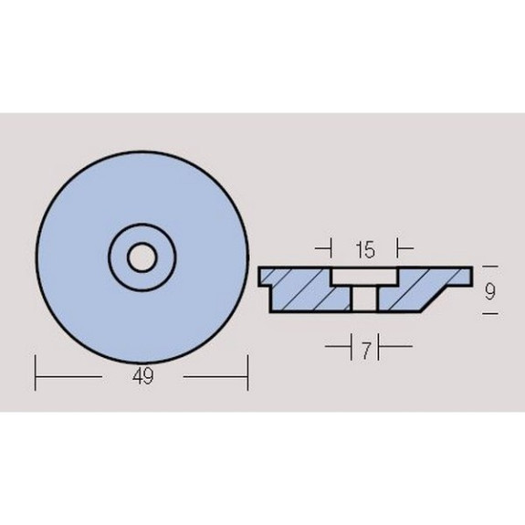 Anode rondelle Suzuki 8, 9.9 et 15cv