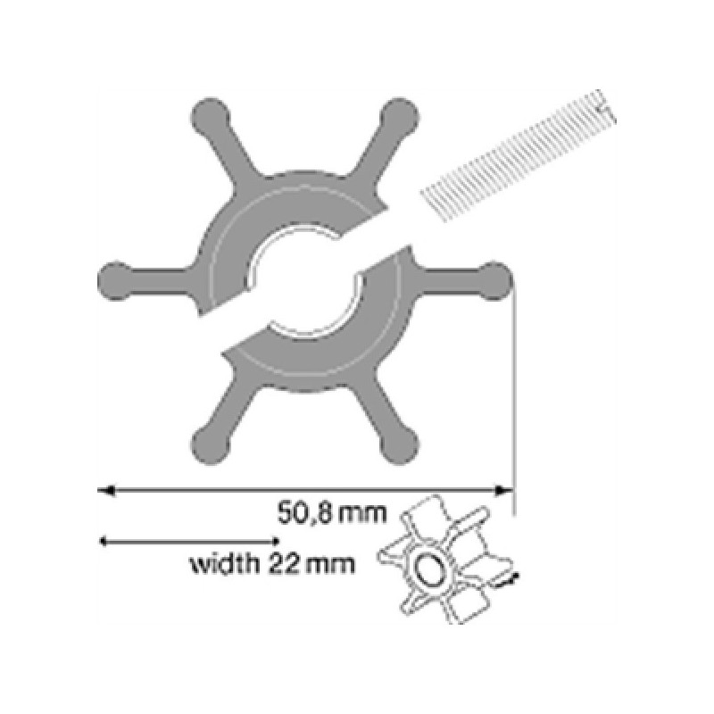 Turbine Néoprène Lombardini LDW502,602, 702,...