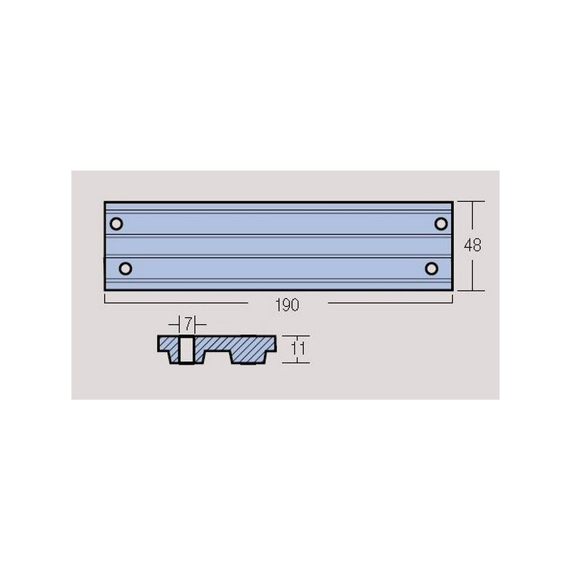 Anode barreau Mercury 30-300cv Optimax et Verado.