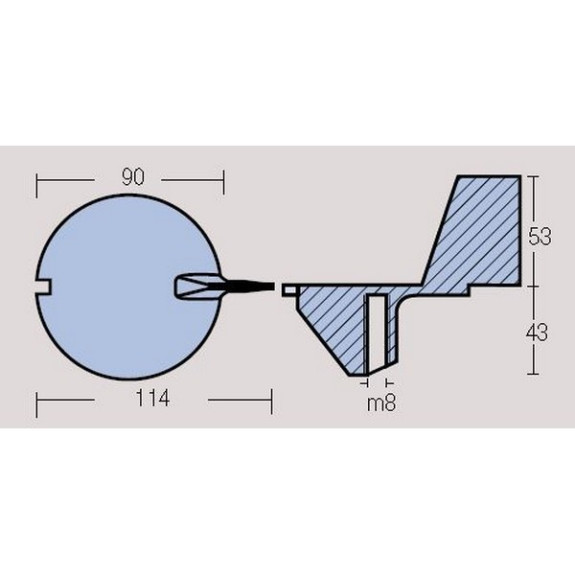 Anode dérive Mercury 18-20 et 25cv (1980-1983)