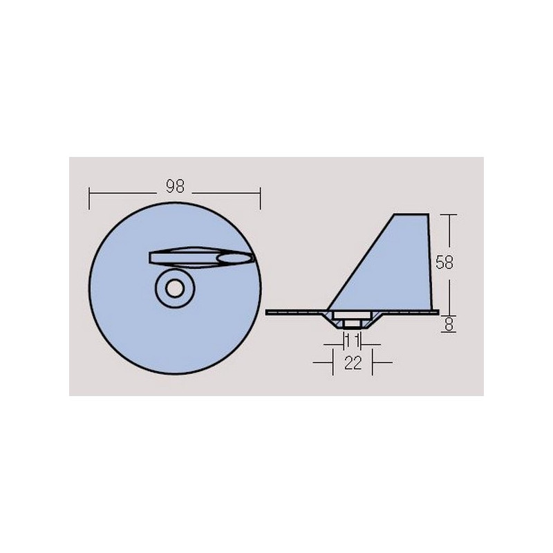 Anode dérive Zinc Suzuki DT115 et  DT140