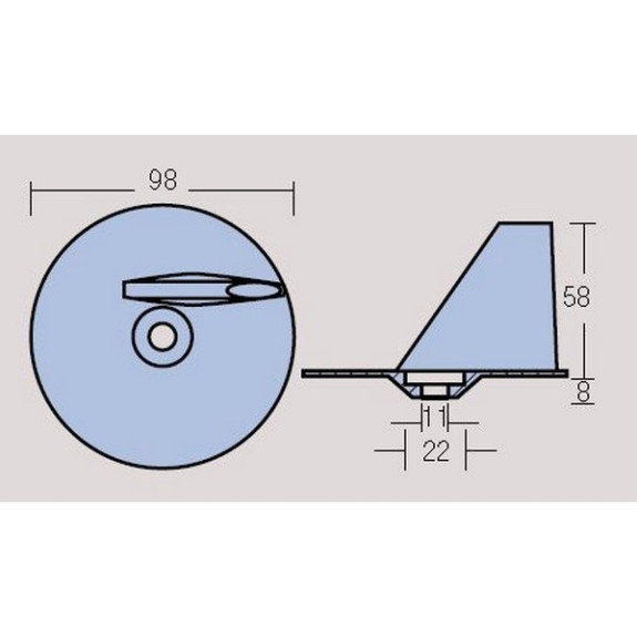Anode dérive Zinc Suzuki DT115 et  DT140