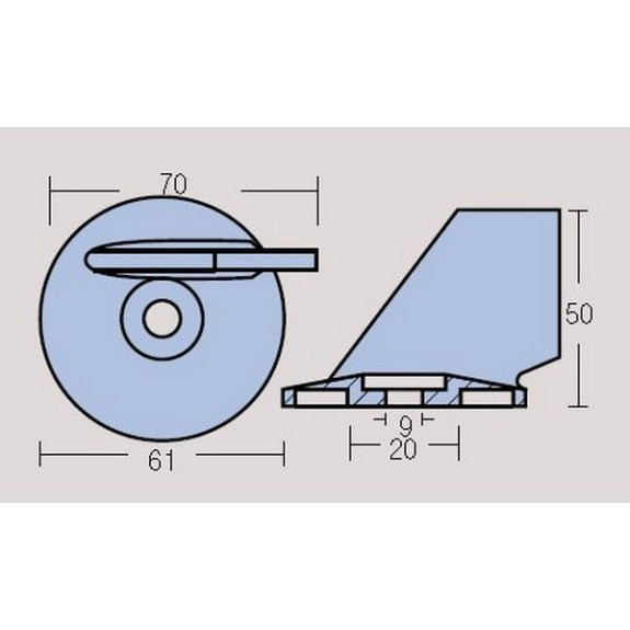 Anode dérive Suzuki Aluminium 75 et 85cv