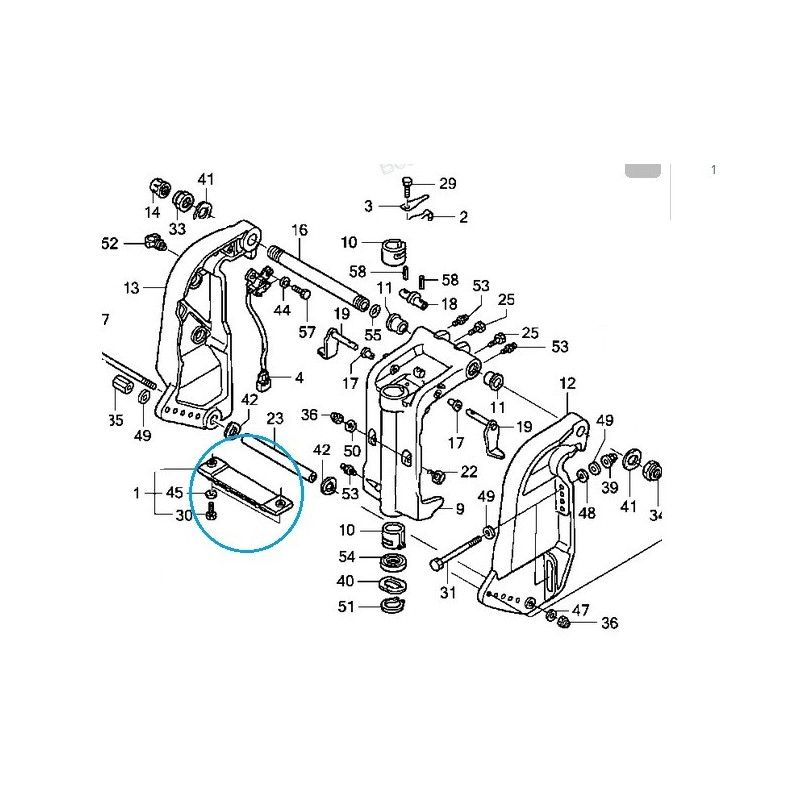Kit anodes Alu Honda 75 à 225CV