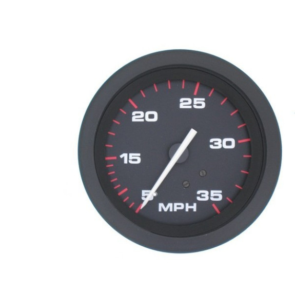 Speedo 0-35mph, noir.
