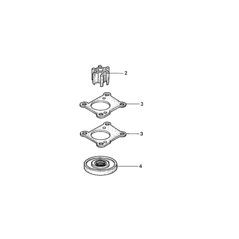Kit Pompe à Eau pour moteur Honda BF9.9A et...