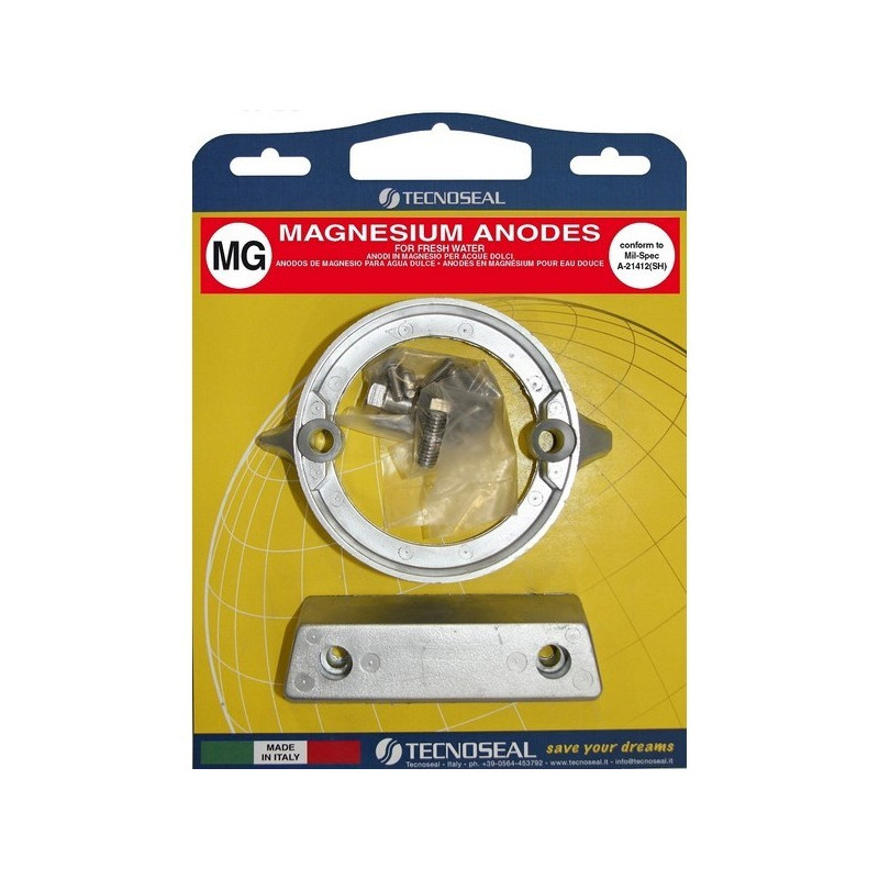 Kit Anodes Magnésium pour Embase Volvo Penta 290DP