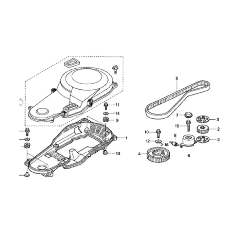 Courroie de distribution Honda BF115 et BF130