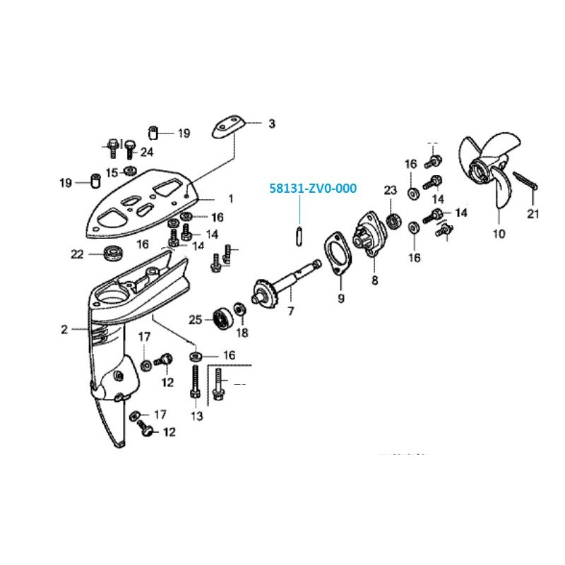 Goupille de Cisaillement Honda BF5A