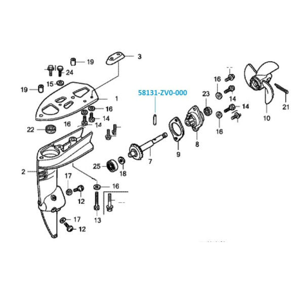 Goupille de Cisaillement Honda BF5A